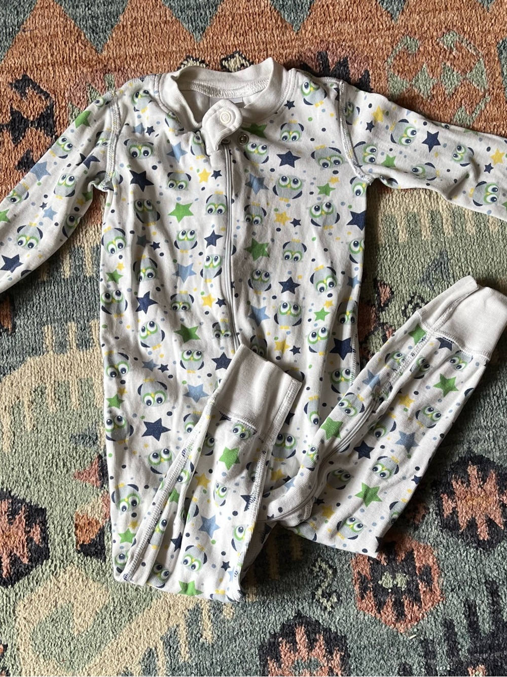 Toddler Hanna Andersson Footless Sleeper with Owl & Star Print
